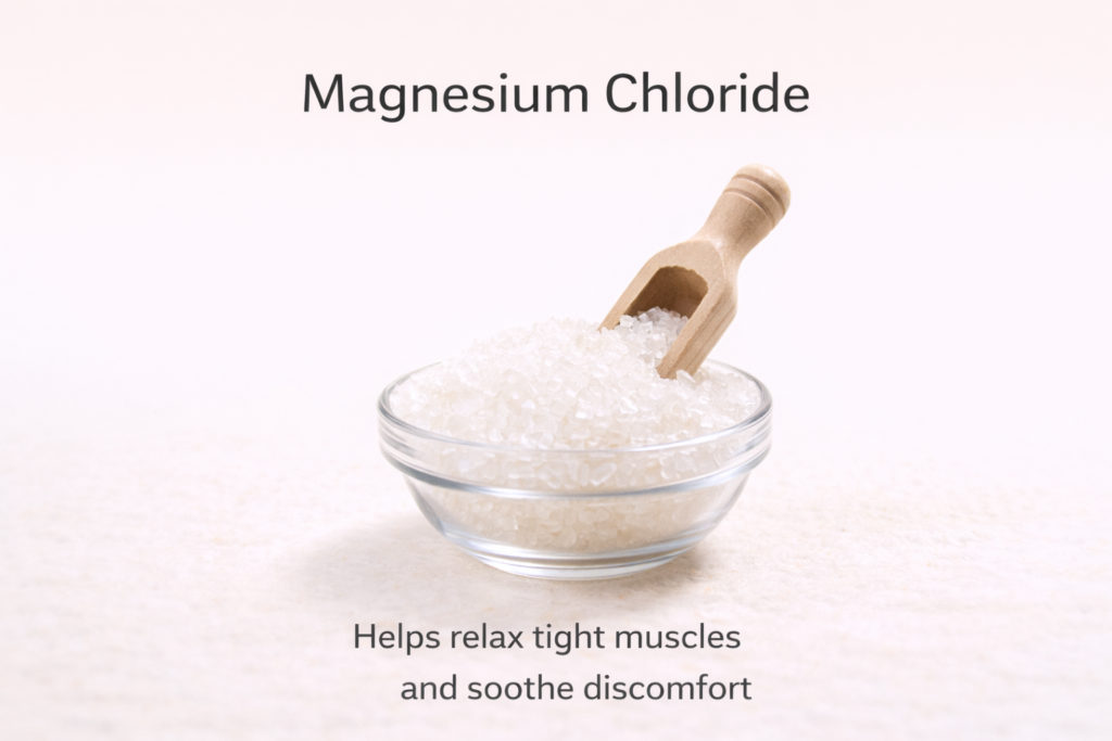 Therawolf magnesium chloride ingredient for muscle relaxation and tension relief natural formula